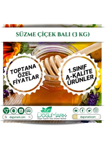 Süzme Çiçek Balı 3kg