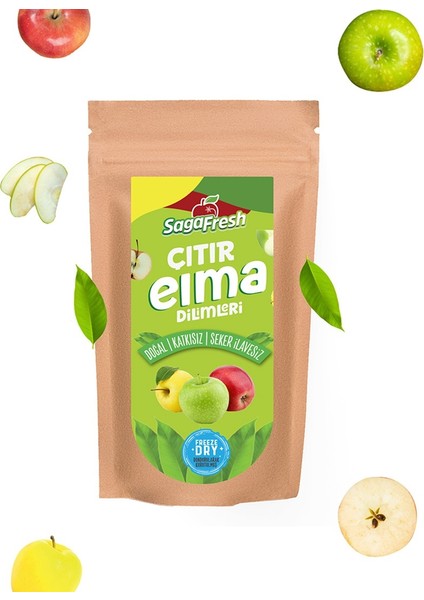 Dondurularak Kurutulmuş Elma Dilimleri 50 gr