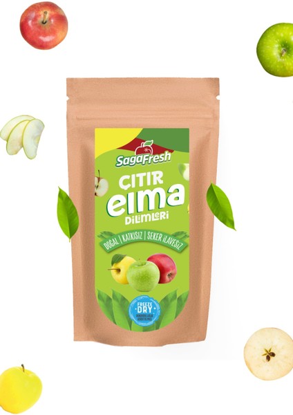 Dondurularak Kurutulmuş Elma Dilimleri 50 gr