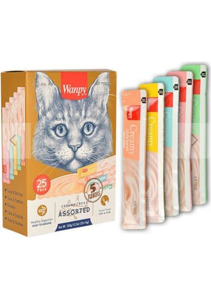 Karışık Likit Creamy Kedi Ödülü 25 x 14 gr