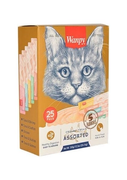 Karışık Likit Creamy Kedi Ödülü 25 x 14 gr fiyatları