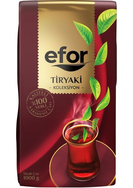 Efor Tiryaki Dökme Siyah Çay - 1000gr