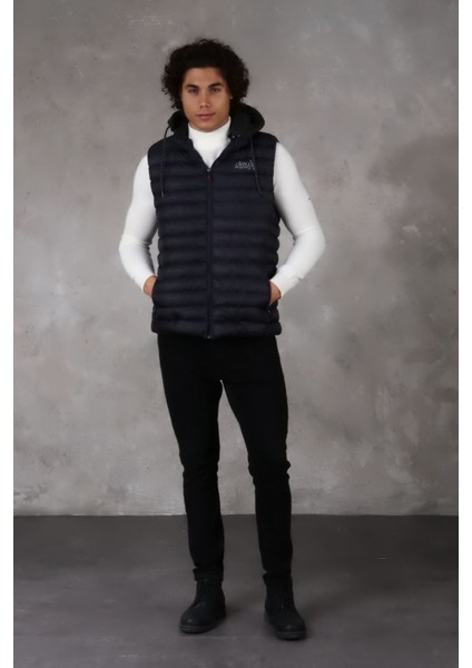 Kapşonlu Erkek Şişme Yelek