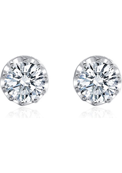 Zirkon Küpeler, S925 Ayar Gümüş Küpeler, Sade ve Şık (Yurt Dışından) fiyatları