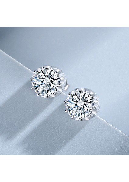 Zirkon Küpeler, S925 Ayar Gümüş Küpeler, Sade ve Şık (Yurt Dışından) modelleri