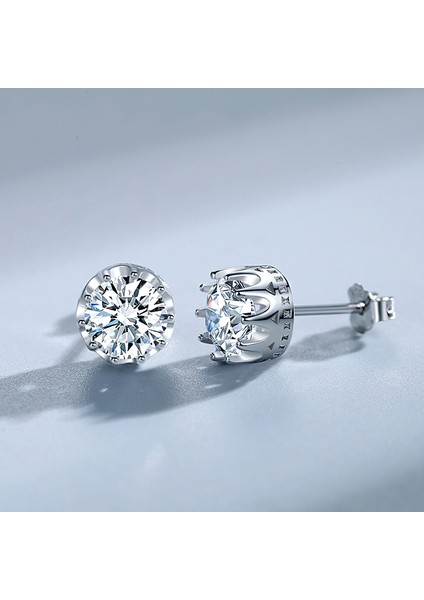 Zirkon Küpeler, S925 Ayar Gümüş Küpeler, Sade ve Şık (Yurt Dışından) fırsatları