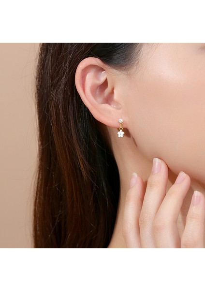 Küçük Çiçek Saplama Küpeler, Fransız Niş Tasarımlı Inci Küpeler (Yurt Dışından) fiyatları