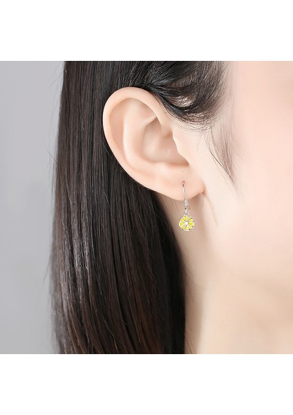 925 Ayar Gümüş Küpe, Limonlu Sevimli Küpe (Yurt Dışından) fırsatları