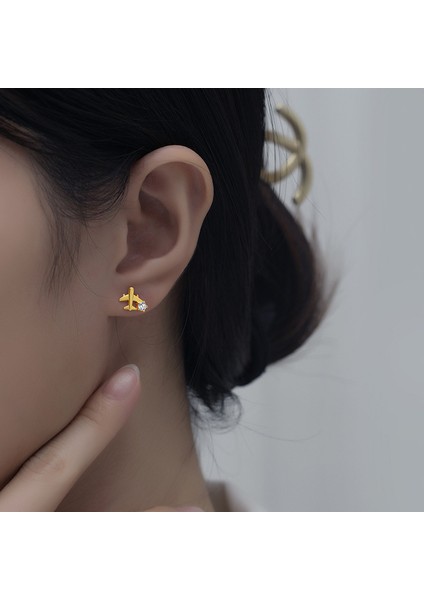 Moda Trendi Uçak Küpeler, S925 Gümüş Küpeler (Yurt Dışından) modelleri