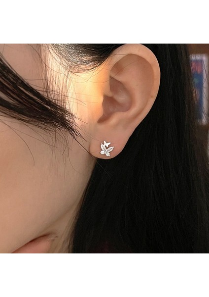 Tatlı Mizaç Küpeleri, 925 Ayar Gümüş Çift Kelebek Küpe (Yurt Dışından) indirimleri