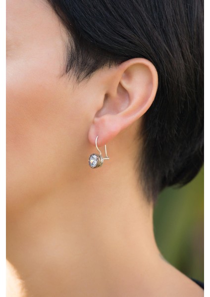 Quartz Taşlı Elişi Tasarım Gümüş Küpe 4247 fiyatları