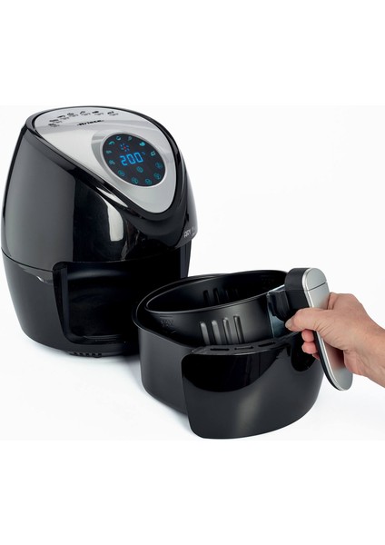 4616 Siyah Sıcak Hava Fritözü Air Fryer