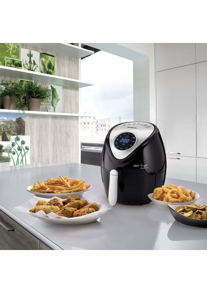 4616 Siyah Sıcak Hava Fritözü Air Fryer