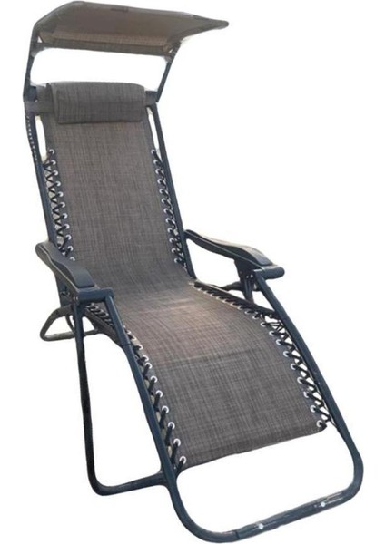 Kahverengi Kamp Sandalyesi, Gölgelikli Şezlong