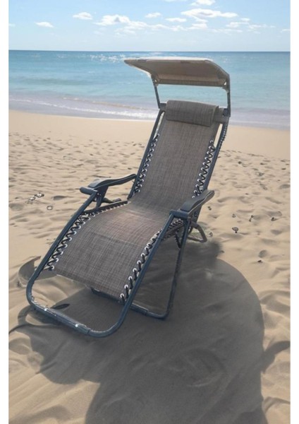 Kahverengi Kamp Sandalyesi, Gölgelikli Şezlong fırsatları