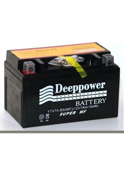 Deeppower Akü 12 V 7 Ah Amper YTX7A Bs Scooter Akü