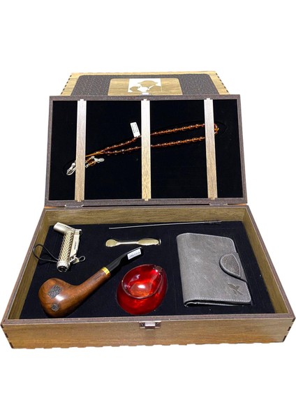 Pipo Ahlat Ağacı Balsa Filitreli Çakmaklı Cüzdanlı Tesbihli Set 605728-509162