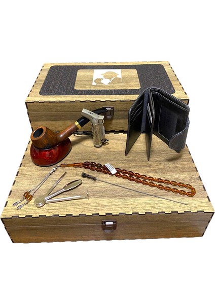 Pipo Ahlat Ağacı Balsa Filitreli Çakmaklı Cüzdanlı Tesbihli Set 605728-509162