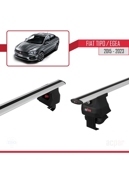 Fiat Egea Tipo 2015 ve Sonrası ile Uyumlu Ace-4 Ara Atkı Tavan Barı Gri indirimleri