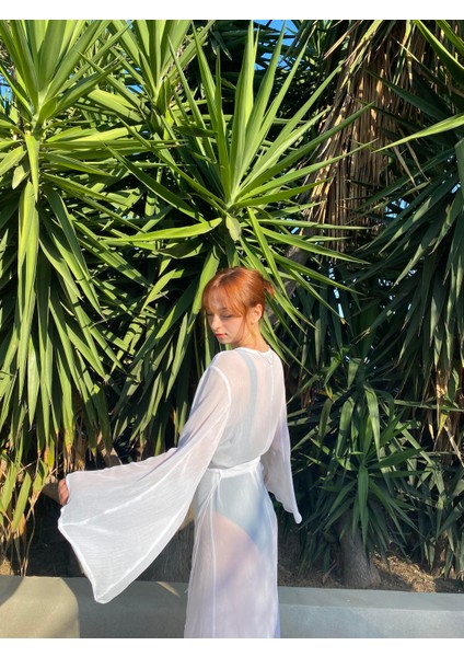 Tasarım Kai Kimono Elbise Kadın Beyaz modelleri