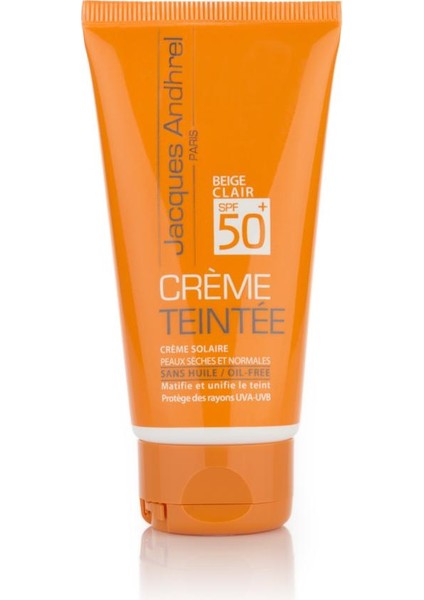 Renkli Güneş Kremi Spf 50+ Kuru ve Normal Cilt 50 ml