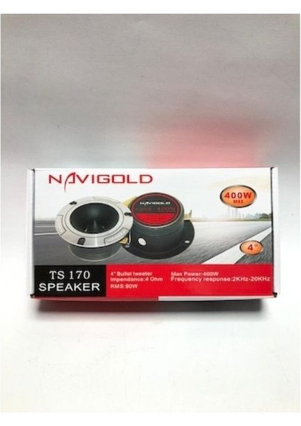 Ts 170 400 Watt 80 Rms Amfi Uyumlu 10CM Dome Tweeter 2 Adet