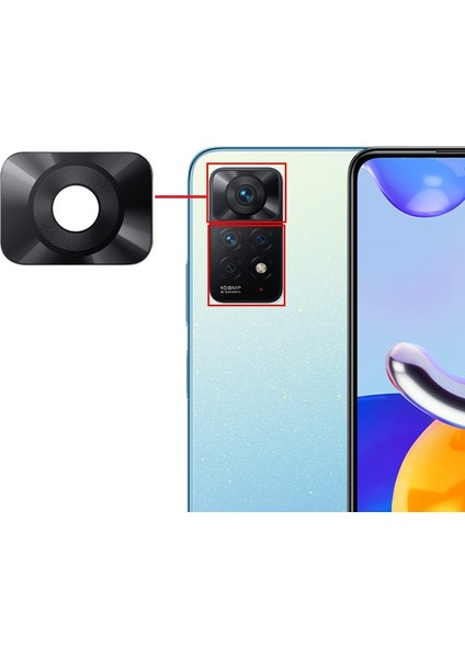 Xiaomi Redmi Note 11 Pro 4g Uyumlu Kamera Lensi Camı Büyük 2201116TG 2201116TI