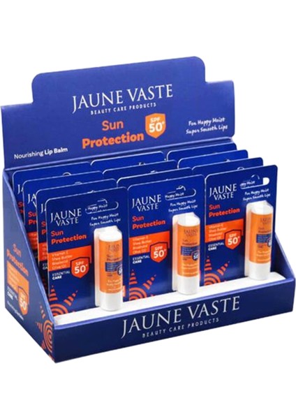 Jaune Vaste Sun Protection Spf50+ Lip Stick - 12'Li Stand