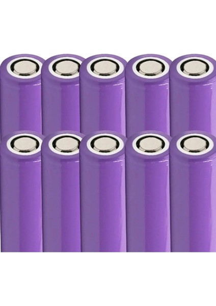 10 Adet 3.7V Şarjlı 18650 Lityum Pil 1200MAH 34GR Şarj Edilebilir Li-Ion Pil 1200MAH 10LULITYUMPIL