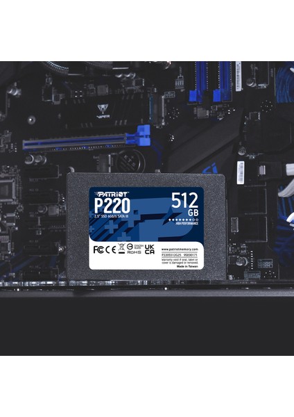 P220 512GB 550-500MB Sata3 SSD