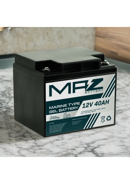 12 Volt 40 Amper (Ah) Marine Jel VRLA Akü (Yeni Üretim) fiyatları