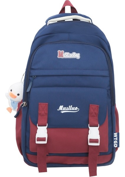 Blok Renkli Okul Çantası (Yurt Dışından)