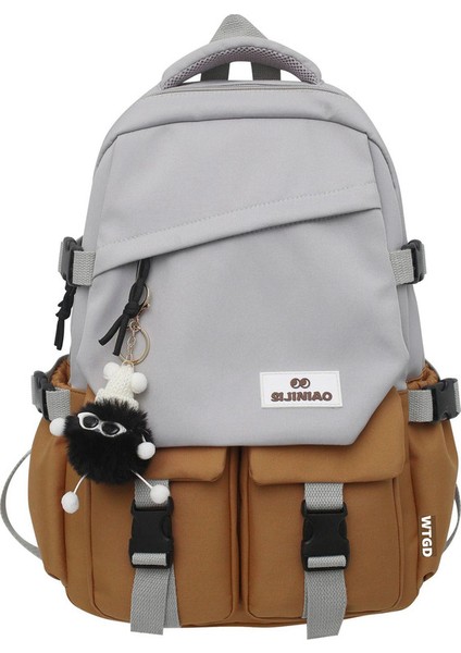 Renk Kontrastı Sırt Çantası (Yurt Dışından)