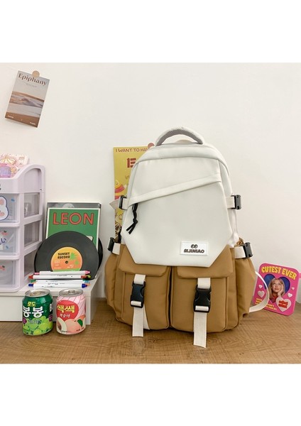 Renk Kontrastı Sırt Çantası (Yurt Dışından) fırsatları