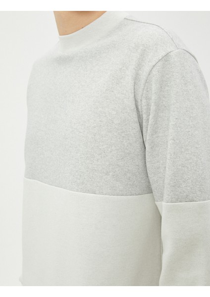 Bisiklet Yaka Kazak Renk Bloklu Uzun Kollu indirimleri