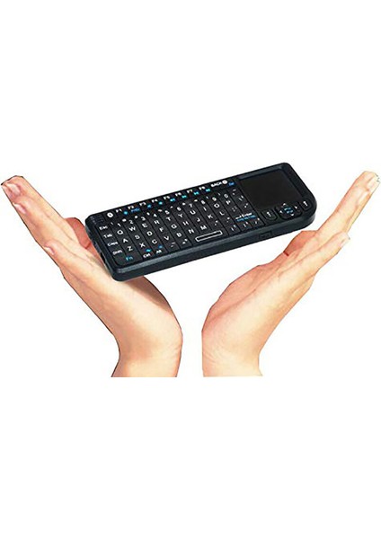 K02+ Kablosuz Bluetooth Lazerli Rii Mini Klavye Touchpad Mouse Pc Laptop Için (Yurt Dışından)