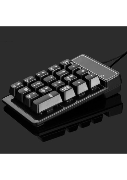 Mini USB Kablolu Sayısal Tuş Takımı 19 Tuşları Dijital Numara Pad Numpad Klavye Windows Xp/7/8 Dizüstü Pc Bilgisayar Aksesuarları (Yurt Dışından)