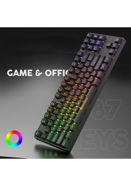 Punk Arkadan Aydınlatmalı Oyun Klavyesi Retro Yuvarlak Keycaps USB LED Aydınlatmalı Kablolu Kiraz Pembe Pc Gamer Için Klavyeler Membran Klavye (Yurt Dışından)