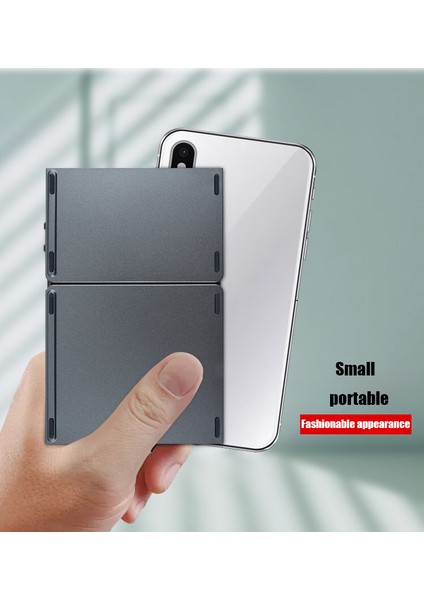 Windows, Android, Ios, Telefon, Çok Fonksiyonlu Düğme Mini Klavye Için Dokunmatik Yüzeyli Kablosuz Katlanır Klavye Bluetooth Klavye (Yurt Dışından)