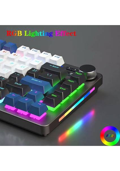 F3060 75 Yüzde 84 Tuşlu Kablolu Düğme Makro Mekanik Klavye Pc Gamer Komple Esports Clavies Için Çalışırken Değiştirilebilir Rgb Arkadan Aydınlatmalı (Yurt Dışından)