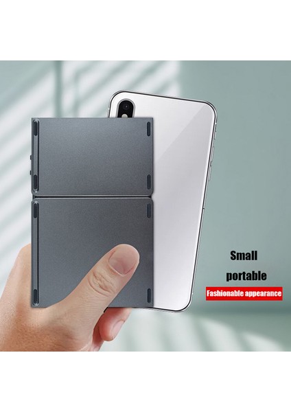 Kablosuz Mini Katlanır Bluetooth Uyumlu Klavye iPad Android Windows Ios Telefon Tablet Dokunmatik Yüzeyli Kablosuz Klavyeyeni (Yurt Dışından)