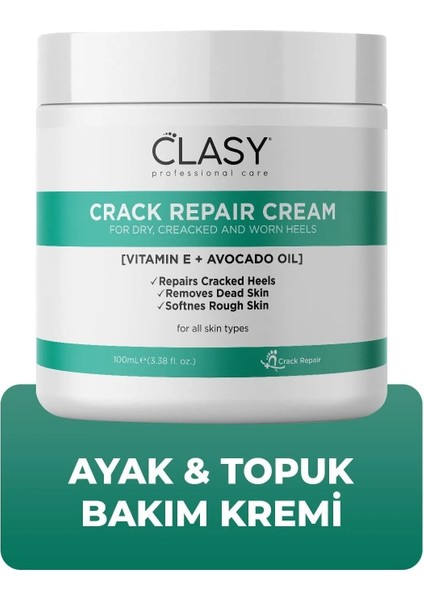 Clasy Care Çatlak Krem/ Ayak Ve Topuk Bakım Kremi 100 Ml