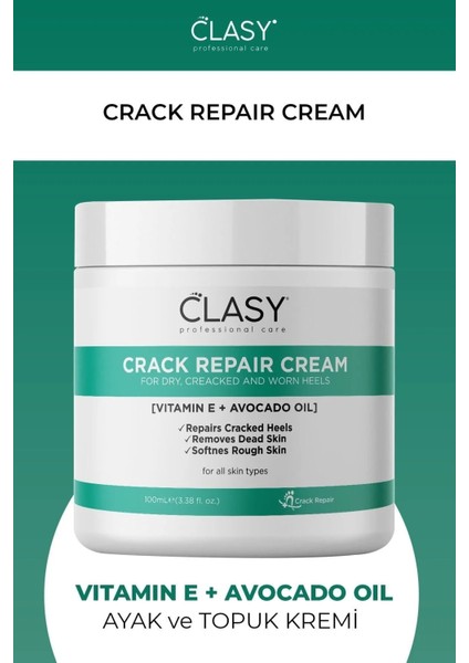 Clasy Care Çatlak Krem/ Ayak Ve Topuk Bakım Kremi 100 Ml