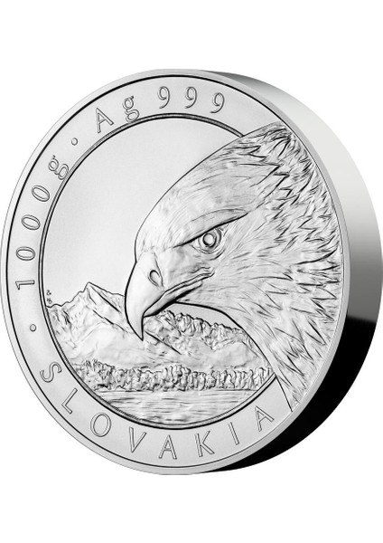 Czech Mint Silver One-Kg Bullion Coin Eagle 2022 Stand (Ag 999/1000 G /90MM/ST)