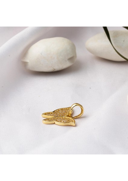 Kelebek 14 Ayar Altın Zincirli Kolye modelleri