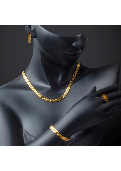 Versage 22 Ayar Sarı Altın Düğün Seti
