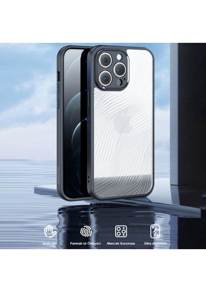 Premium Kamera Korumalı Buz Desenli Sert Pc-Tpu iPhone 12 Pro Max Kılıf Parmak Izi Bırakmaz Hidrofobik fiyatları