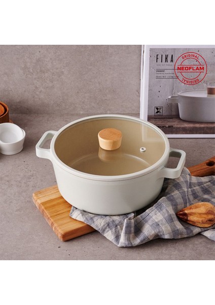 Fika Alüminyum Döküm Cam Kapaklı 13 Parça Pro Tencere & Tava Seti