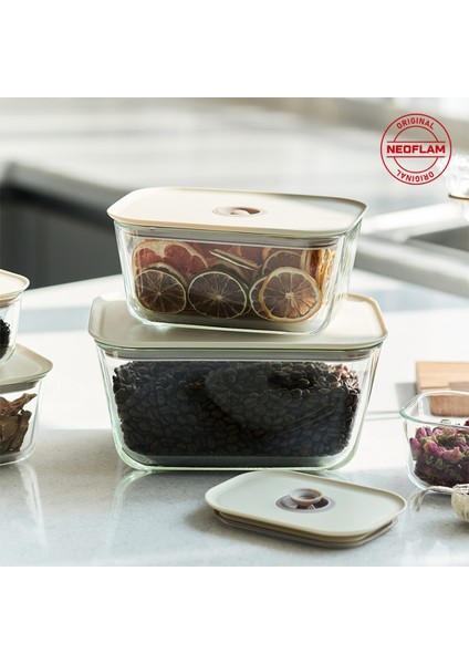 Fika Clik Dikdörtgen Saklama Kabı Bej 2600 ml fiyatları