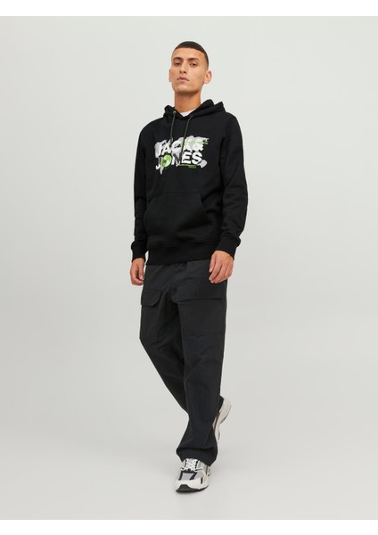 Jcodust Sweat Hood Sn Erkek Siyah Sweatshirt 12240214-Black